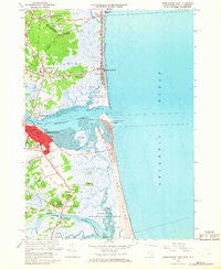 Newburyport East Massachusetts Historical topographic map, 1:25000 scale, 7.5 X 7.5 Minute, Year 1966