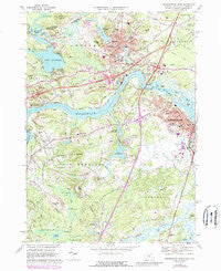 Newburyport West Massachusetts Historical topographic map, 1:24000 scale, 7.5 X 7.5 Minute, Year 1968