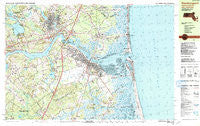 Newburyport Massachusetts Historical topographic map, 1:25000 scale, 7.5 X 15 Minute, Year 1987