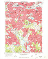 Newton Massachusetts Historical topographic map, 1:24000 scale, 7.5 X 7.5 Minute, Year 1970