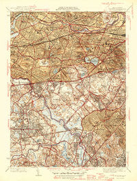 Newton Massachusetts Historical topographic map, 1:31680 scale, 7.5 X 7.5 Minute, Year 1946