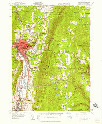 North Adams Massachusetts Historical topographic map, 1:24000 scale, 7.5 X 7.5 Minute, Year 1944