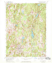 North Brookfield Massachusetts Historical topographic map, 1:24000 scale, 7.5 X 7.5 Minute, Year 1967