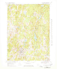 North Brookfield Massachusetts Historical topographic map, 1:25000 scale, 7.5 X 7.5 Minute, Year 1967