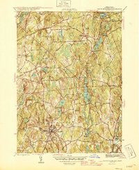 North Brookfield Massachusetts Historical topographic map, 1:31680 scale, 7.5 X 7.5 Minute, Year 1946