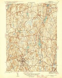 North Brookfield Massachusetts Historical topographic map, 1:31680 scale, 7.5 X 7.5 Minute, Year 1946