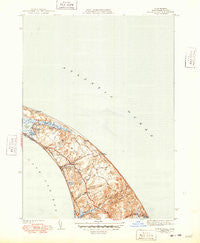 North Truro Massachusetts Historical topographic map, 1:31680 scale, 7.5 X 7.5 Minute, Year 1944