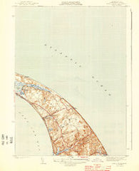 North Truro Massachusetts Historical topographic map, 1:31680 scale, 7.5 X 7.5 Minute, Year 1944
