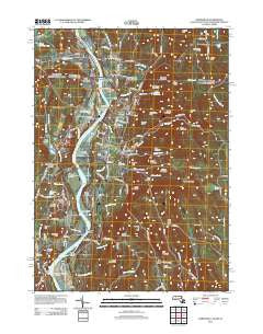 Northfield Massachusetts Historical topographic map, 1:24000 scale, 7.5 X 7.5 Minute, Year 2012