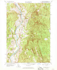 Northfield Massachusetts Historical topographic map, 1:24000 scale, 7.5 X 7.5 Minute, Year 1961