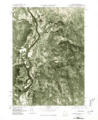 Northfield Massachusetts Historical topographic map, 1:25000 scale, 7.5 X 7.5 Minute, Year 1975