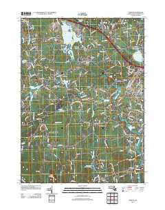 Norton Massachusetts Historical topographic map, 1:24000 scale, 7.5 X 7.5 Minute, Year 2012