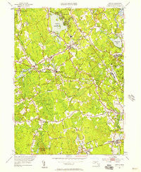 Norton Massachusetts Historical topographic map, 1:24000 scale, 7.5 X 7.5 Minute, Year 1951