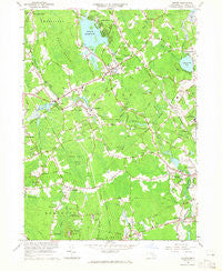 Norton Massachusetts Historical topographic map, 1:24000 scale, 7.5 X 7.5 Minute, Year 1964