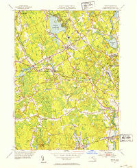 Norton Massachusetts Historical topographic map, 1:31680 scale, 7.5 X 7.5 Minute, Year 1951