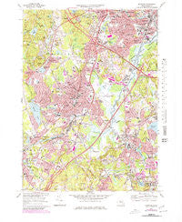 Norwood Massachusetts Historical topographic map, 1:25000 scale, 7.5 X 7.5 Minute, Year 1970