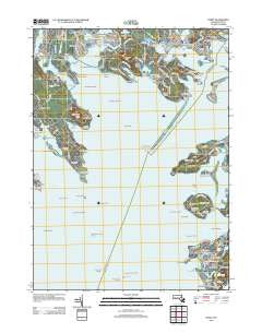 Onset Massachusetts Historical topographic map, 1:24000 scale, 7.5 X 7.5 Minute, Year 2012