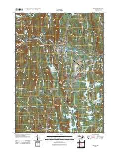 Orange Massachusetts Historical topographic map, 1:24000 scale, 7.5 X 7.5 Minute, Year 2012