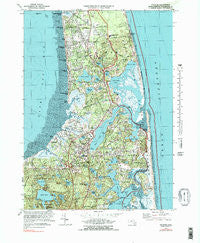 Orleans Massachusetts Historical topographic map, 1:25000 scale, 7.5 X 7.5 Minute, Year 1974