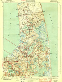 Orleans Massachusetts Historical topographic map, 1:31680 scale, 7.5 X 7.5 Minute, Year 1944