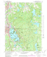 Oxford Massachusetts Historical topographic map, 1:24000 scale, 7.5 X 7.5 Minute, Year 1969