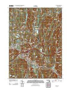 Palmer Massachusetts Historical topographic map, 1:24000 scale, 7.5 X 7.5 Minute, Year 2012
