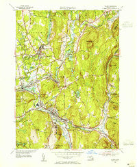Palmer Massachusetts Historical topographic map, 1:31680 scale, 7.5 X 7.5 Minute, Year 1954