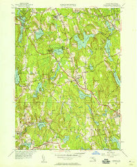 Paxton Massachusetts Historical topographic map, 1:24000 scale, 7.5 X 7.5 Minute, Year 1950