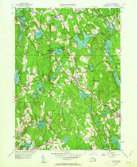 Paxton Massachusetts Historical topographic map, 1:24000 scale, 7.5 X 7.5 Minute, Year 1950
