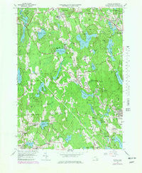 Paxton Massachusetts Historical topographic map, 1:25000 scale, 7.5 X 7.5 Minute, Year 1965