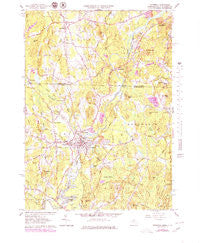 Pepperell Massachusetts Historical topographic map, 1:25000 scale, 7.5 X 7.5 Minute, Year 1965
