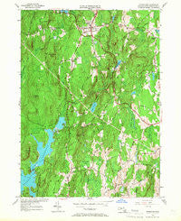 Petersham Massachusetts Historical topographic map, 1:24000 scale, 7.5 X 7.5 Minute, Year 1954
