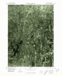 Petersham Massachusetts Historical topographic map, 1:25000 scale, 7.5 X 7.5 Minute, Year 1975