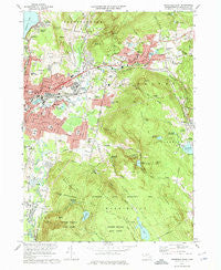 Pittsfield East Massachusetts Historical topographic map, 1:24000 scale, 7.5 X 7.5 Minute, Year 1973