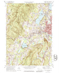 Pittsfield West Massachusetts Historical topographic map, 1:24000 scale, 7.5 X 7.5 Minute, Year 1973