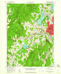 Pittsfield West Massachusetts Historical topographic map, 1:24000 scale, 7.5 X 7.5 Minute, Year 1959