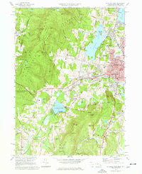 Pittsfield West Massachusetts Historical topographic map, 1:24000 scale, 7.5 X 7.5 Minute, Year 1973