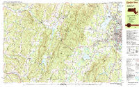 Pittsfield West Massachusetts Historical topographic map, 1:25000 scale, 7.5 X 15 Minute, Year 1988