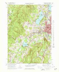 Pittsfield West Massachusetts Historical topographic map, 1:25000 scale, 7.5 X 7.5 Minute, Year 1973