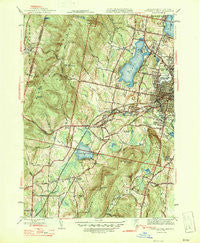 Pittsfield West Massachusetts Historical topographic map, 1:31680 scale, 7.5 X 7.5 Minute, Year 1947