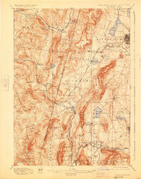 Pittsfield Massachusetts Historical topographic map, 1:62500 scale, 15 X 15 Minute, Year 1897