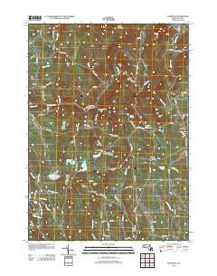 Plainfield Massachusetts Historical topographic map, 1:24000 scale, 7.5 X 7.5 Minute, Year 2012