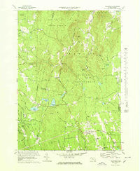 Plainfield Massachusetts Historical topographic map, 1:25000 scale, 7.5 X 7.5 Minute, Year 1971