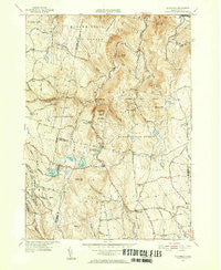 Plainfield Massachusetts Historical topographic map, 1:31680 scale, 7.5 X 7.5 Minute, Year 1955
