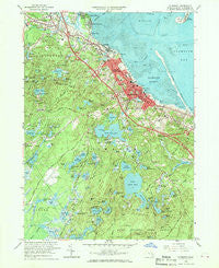 Plymouth Massachusetts Historical topographic map, 1:24000 scale, 7.5 X 7.5 Minute, Year 1962