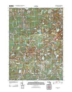 Plympton Massachusetts Historical topographic map, 1:24000 scale, 7.5 X 7.5 Minute, Year 2012
