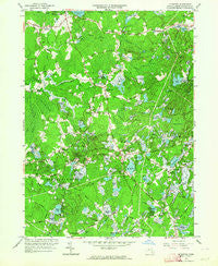 Plympton Massachusetts Historical topographic map, 1:24000 scale, 7.5 X 7.5 Minute, Year 1962