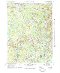 Plympton Massachusetts Historical topographic map, 1:25000 scale, 7.5 X 7.5 Minute, Year 1977