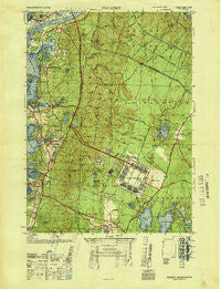 Pocasset Massachusetts Historical topographic map, 1:25000 scale, 7.5 X 7.5 Minute, Year 1946