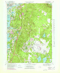 Pocasset Massachusetts Historical topographic map, 1:25000 scale, 7.5 X 7.5 Minute, Year 1967
